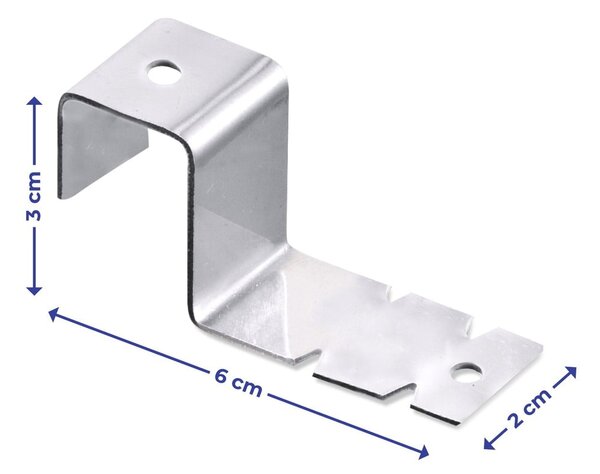 Ganci in acciaio inox in set da 2 - Maximex