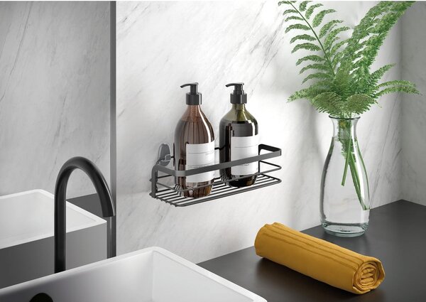Mensola da bagno nera Origin Lava - Metaltex