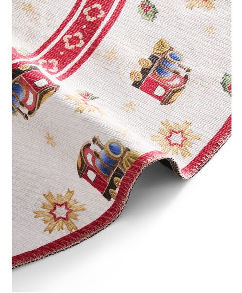 Tappeto rotondo rosso a tema natalizio ø 160 cm Toy's Delight Train – Villeroy&Boch