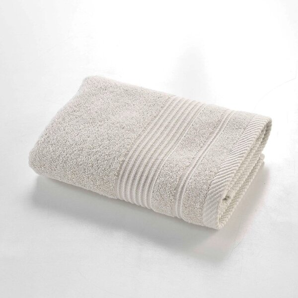 Asciugamano tipo terry beige in cotone 50x90 cm Tendresse – douceur d'intérieur