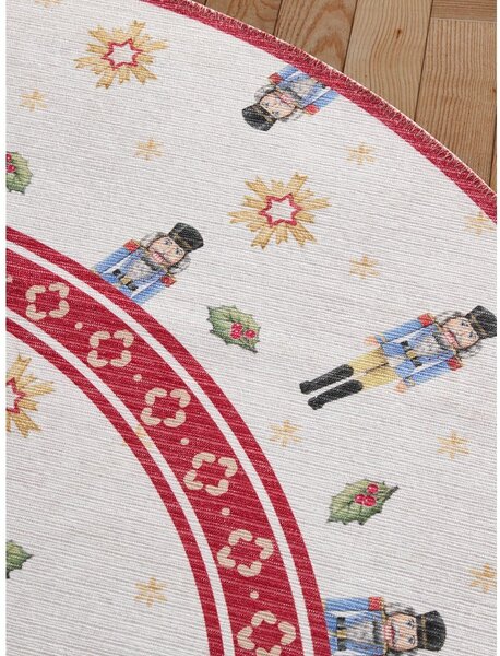 Tappeto rotondo rosso a tema natalizio ø 160 cm Toy's Delight Nutcracker – Villeroy&Boch