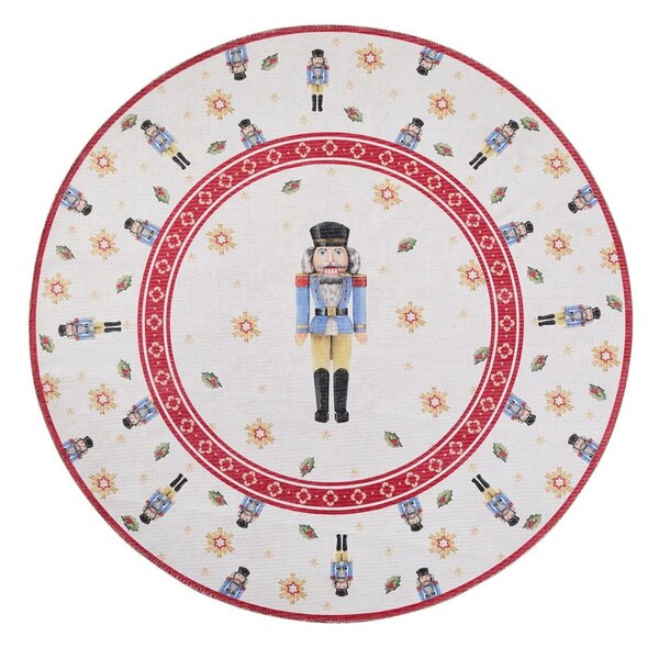 Tappeto rotondo rosso a tema natalizio ø 160 cm Toy's Delight Nutcracker – Villeroy&Boch