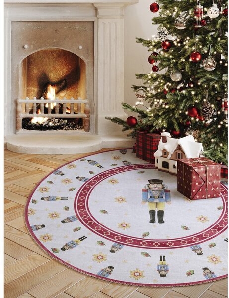 Tappeto rotondo rosso a tema natalizio ø 160 cm Toy's Delight Nutcracker – Villeroy&Boch