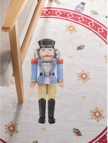 Tappeto rotondo rosso a tema natalizio ø 160 cm Toy's Delight Nutcracker – Villeroy&Boch