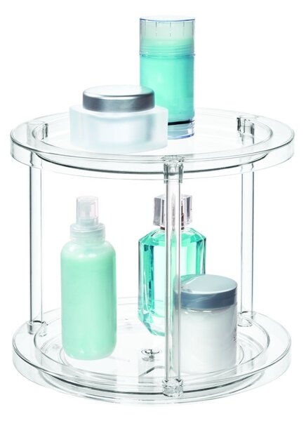 IDesign The Home Edit supporto rotante rotondo per contenitori a due livelli, ⌀ 24,1 cm - iDesign/The Home Edit