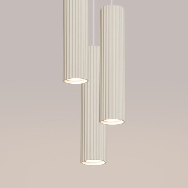 Lampadario color crema ø 19,5 cm Gleam – Sollux