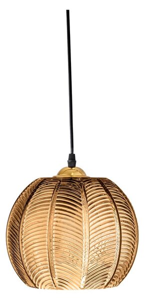 Lampadario color ambra con paralume in vetro ø 22 cm Adar – Bloomingville