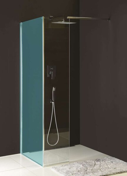 Polysan Modular Shower - Pannello fisso MS2, 1000 mm, a sinistra, per l'installazione sulla parete della doccia del modulo MS2, vetro trasparente MS2B-100L