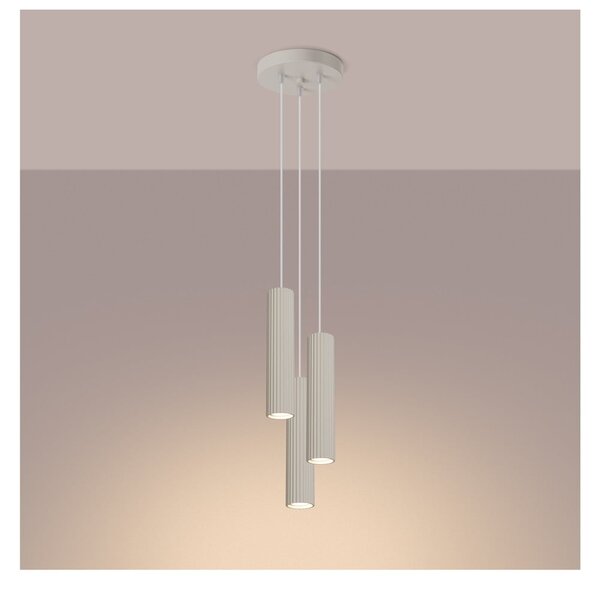 Lampadario color crema ø 19,5 cm Gleam – Sollux