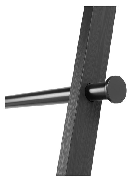 Scala decorativa nera in legno di pioppo Leana - Umbra