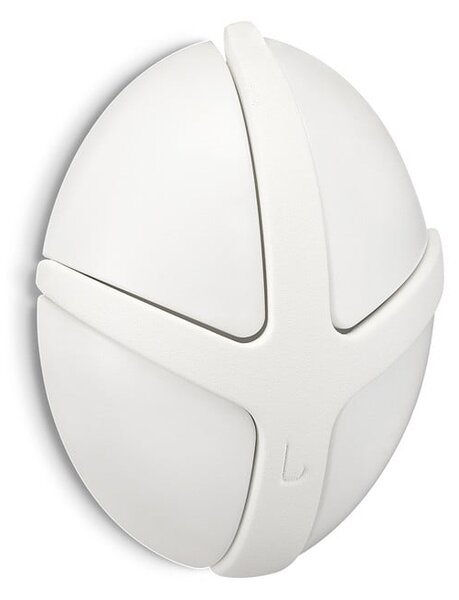 Gancio da parete bianco in plastica Tick – Spinder Design