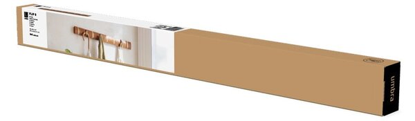 Attaccapanni da parete marrone naturale in legno di pioppo Flip - Umbra