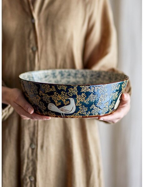 Ciotola blu in ceramica ø 28 cm Hezha – Bloomingville