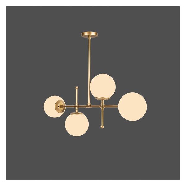 Lampada a sospensione di colore oro, altezza 57 cm Kruva - Squid Lighting