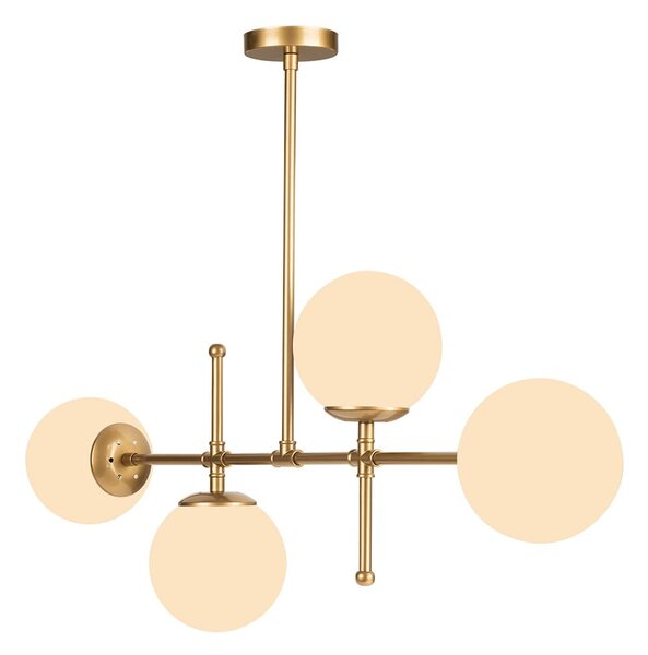Lampada a sospensione di colore oro, altezza 57 cm Kruva - Squid Lighting