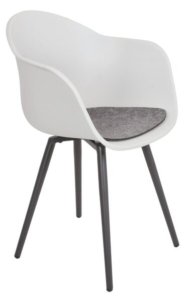 Sedia da giardino in plastica grigia Zara - Garden Pleasure