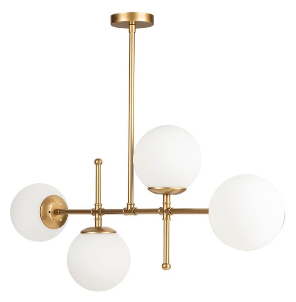 Lampada a sospensione di colore oro, altezza 57 cm Kruva - Squid Lighting