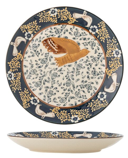Piatto da dolce blu in gres ø 16 cm Hezha – Bloomingville