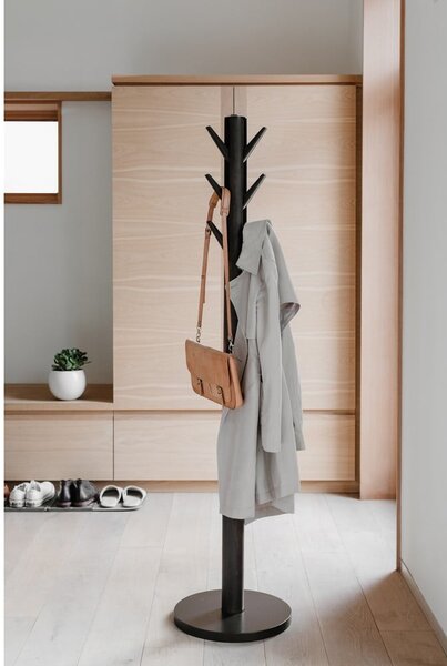 Appendino in legno nero in gomma naturale Flapper - Umbra