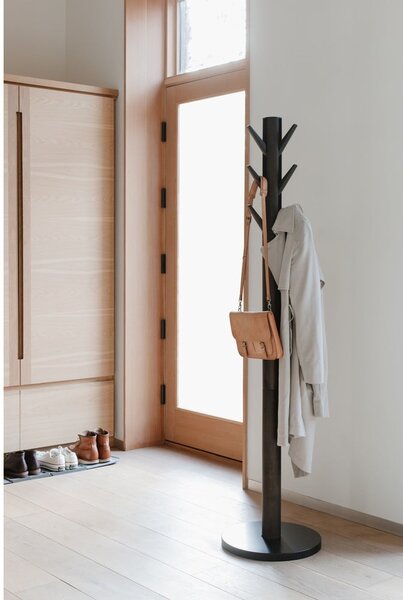 Appendino in legno nero in gomma naturale Flapper - Umbra