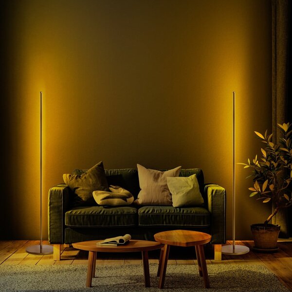 Lampada da terra LED dorata (altezza totale 153 cm) Sword – Opviq lights