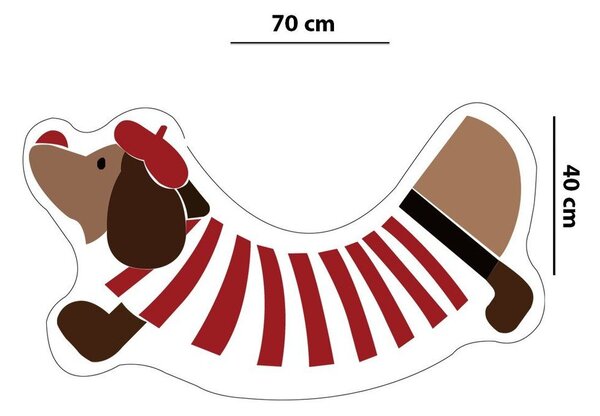 Tappetino per il bagno 40x70 cm Dogroll – Foutastic
