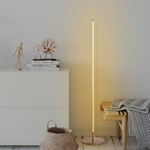 Lampada da terra LED dorata (altezza totale 153 cm) Sword – Opviq lights