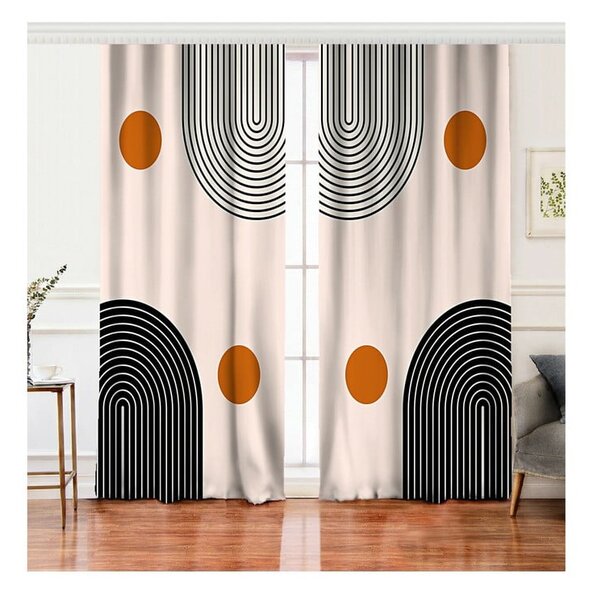 Tende beige in set di 2 140x260 cm - Mila Home