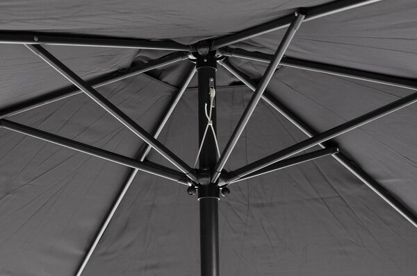Ombrellone nero senza base , ø 300 cm Sun - Bonami Essentials