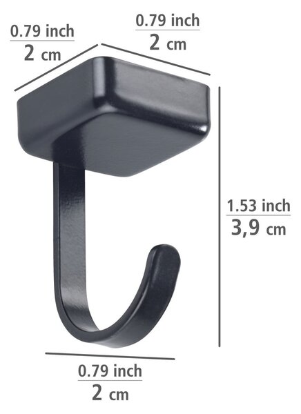 Ganci metallici autoportanti in set da 6 Jet - Wenko