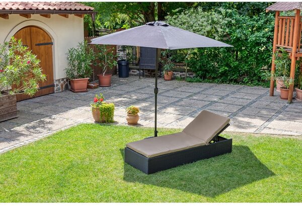 Ombrellone nero senza base , ø 300 cm Sun - Bonami Essentials