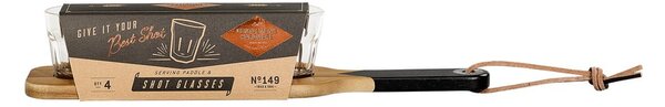 Tagliere di legno e 4 bicchieri da shot Gentlemen's Hardware - Gentlemen's Hardware