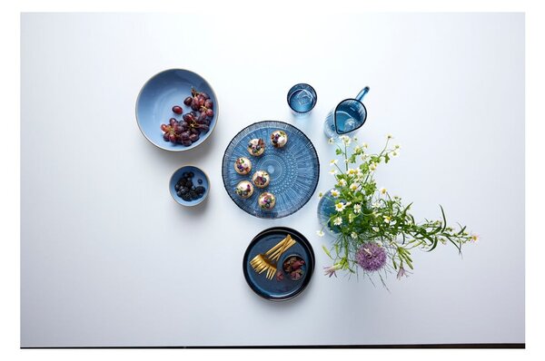 Piatto da portata in vetro blu ø 30 cm Kusintha - Bitz