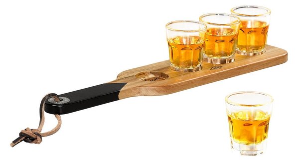 Tagliere di legno e 4 bicchieri da shot Gentlemen's Hardware - Gentlemen's Hardware