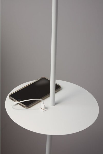 Lampada a stelo bianca con vano portaoggetti Linear - Markslöjd