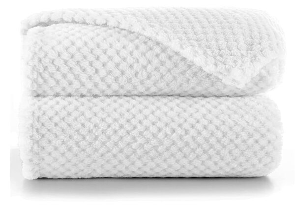 Coperta in microfibra bianca, 220 x 240 cm Henry - DecoKing