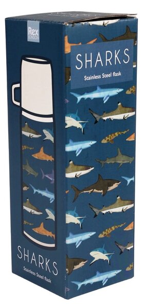 Borraccia termica blu 350 ml Sharks – Rex London
