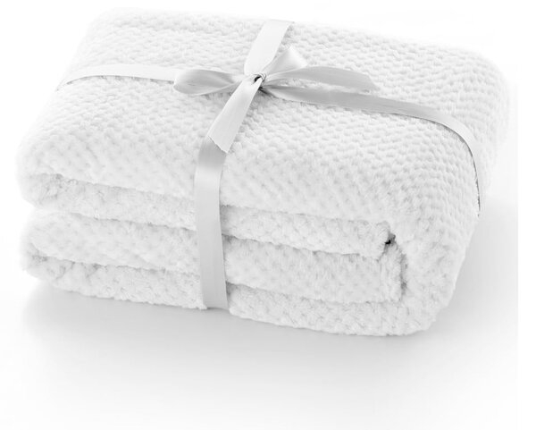 Coperta in microfibra bianca, 220 x 240 cm Henry - DecoKing