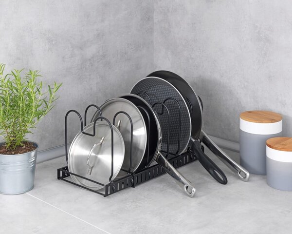 Supporto nero per utensili da cucina Basic - Wenko