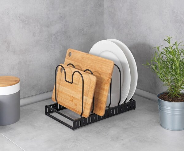 Supporto nero per utensili da cucina Basic - Wenko