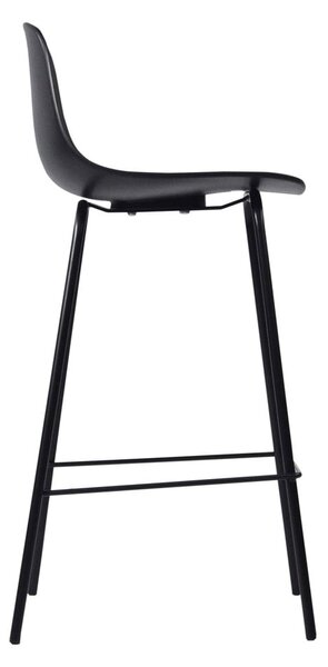 Sgabello da bar nero in plastica (altezza della seduta 67,5 cm) Whitby – Unique Furniture