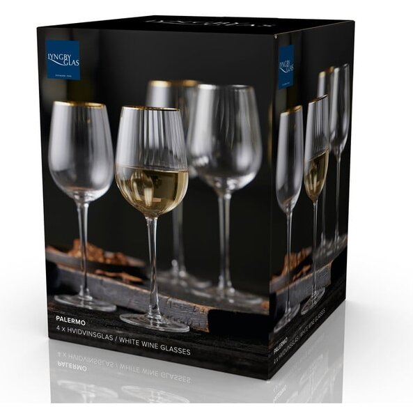 Set di bicchieri da vino 300 ml 4 pz Palermo – Lyngby Glas