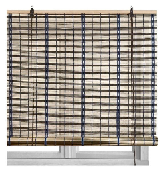 Tenda a rullo in bambù blu-marrone 160x180 cm Natural Life - Casa Selección