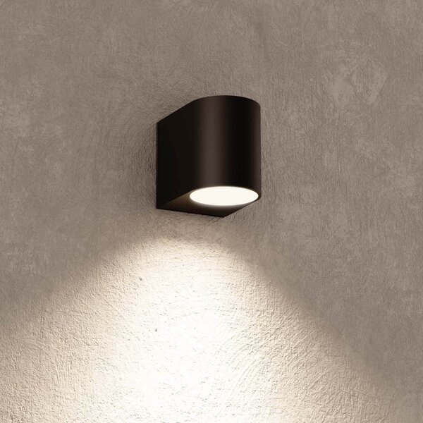 Applique da Esterno Monodirezione IP65 GU10 Stondata - Nero