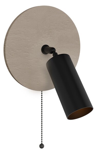 Applique da Parete GU10 Ø200mm in Pietra con Interruttore a Catena
