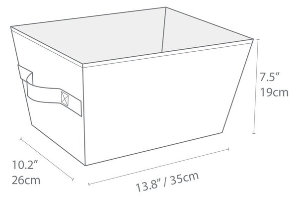 Cestino grigio Tap, 26 x 19 cm - Bigso Box of Sweden
