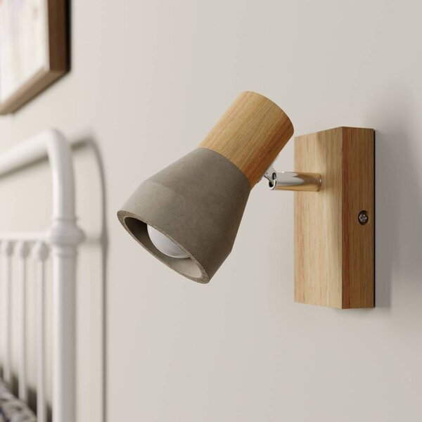 Lindby - Filiz Applique da Parete Wood/Concrete Lindby