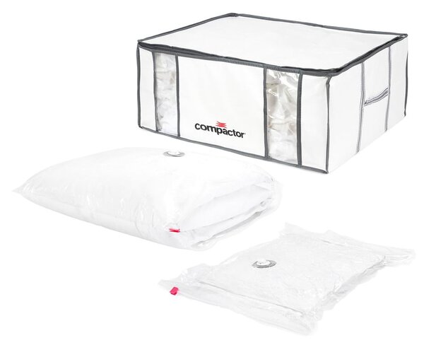 Organizer per vestiti sottovuoto/rinforzato in tessuto 65x45x26,5 cm Life – Compactor