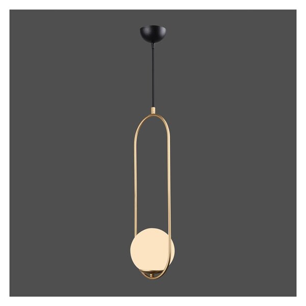 Lampada a sospensione color oro, altezza 146 cm Arch - Squid Lighting