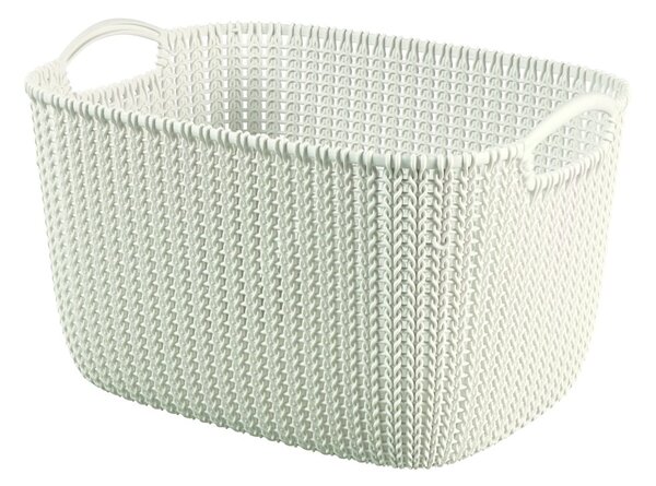 Cesto portaoggetti crema grande Knit - Curver